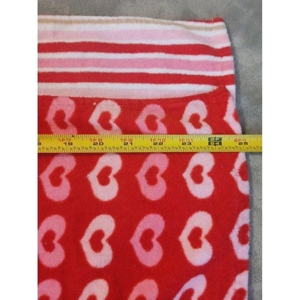 Valentines Day Kitchen Dish Towels‎ 2pk Pink Heart Dish Towels Hearts Stripes